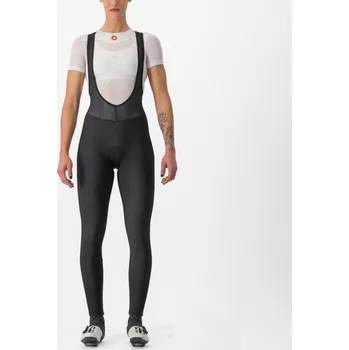 Cyklistické kalhoty CASTELLI Cyklistické kalhoty dlouhé s laclem - ENTRATA W - černá