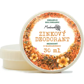 Medarek Krémový deodorant zinkový bez sody - Mandarinka (30 ml)