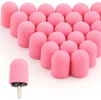 Pouzdro na mobilní telefon Růžové brusné návleky/kloboučky na pedikúru, 5 ks