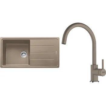 Granitový dřez Franke Kuchyňský dřez set G280KA BFG 611 kašmír + baterie FC 6018.424 kašmír