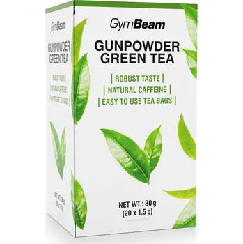 Anabolizér GymBeam Gunpowder green tea 20 x 1,5 g