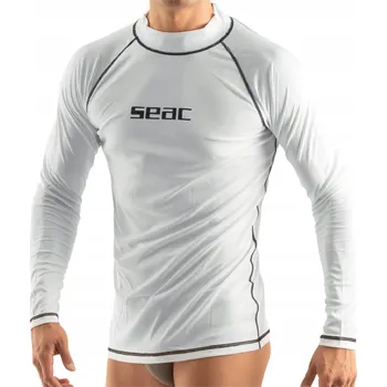 Pánské UV tričko rashguard SEAC T-SUN s dlouhým rukávem bílé XS