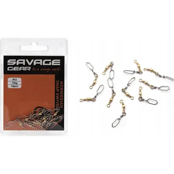 Agrafka s obratlíkem Savage Gear Norwegian Snap Swivel