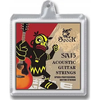 Příslušenství pro strunný nástroj Struny pro akustickou kytaru SA15 SPOCK
