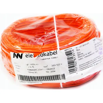 elektrický kabel Elektrický kabel Kulatý, ohebný (lanko) LgY MojeLedy 1 x 0,75