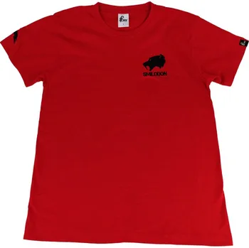 Pánské tričko Tričko s výšivkou, červená, vel. S, Smilodon