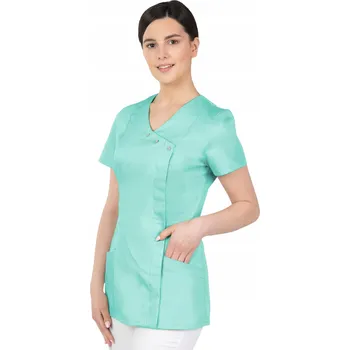 Dámské sako 36 DÁMSKÝ ZDRAVOTNICKÝ PLÁŠŤ KOSMETICKÝ FARTUCH 363B NA PATENTKY