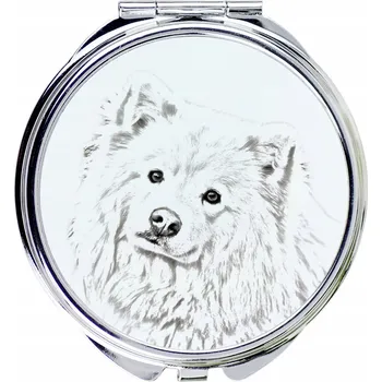 Kosmetické zrcátko Finský laponský pes, Finnish Lapphund - kapesní zrcátko se psem, personalizované