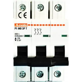 Jistič LOVATO P1MB3PT25 OMEZOVAČ VÝKONU 3P 25A 10 kA