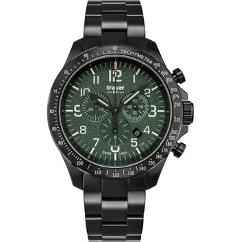 Hodinky Traser H3 109464 P67 Officer chrono green steel 46mm 10ATM