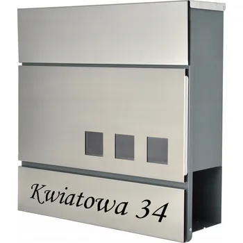 Poštovní schránka Poštovní schránka euroschránka, se schránkou na noviny Handmet šedá