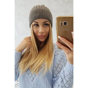 Čepice Grace Cappuccino - Dětská módní zimní čepice K-Fashion, UNI i519_22422-U