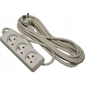 Napájecí kabel Prodlužovací Kabel 3 zásuvky 5 m