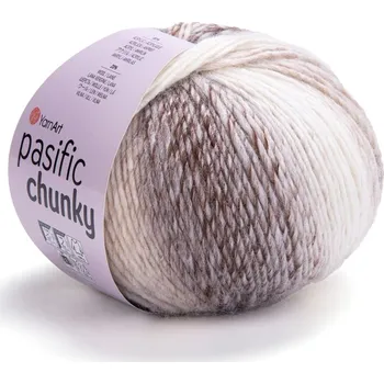 Galanterie Yarn Art příze Pacific Chunky 312 smetanová, béžová, hnědá