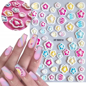 Samolepky na zdobení nehtů Vzorky KVĚTINY