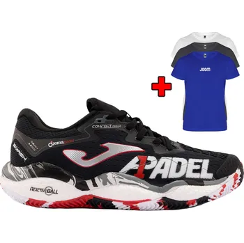 Pánská sportovní obuv Tenisová obuv JOMA SMASH 2481 BLACK + bonus TRIČKO - UK 6