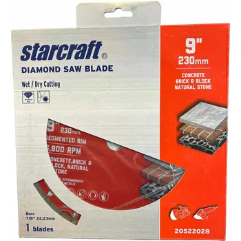 Řezný kotouč STARCRAFT DIAMANTOVÝ KOTOUČ SEGMENT BETON 230X23