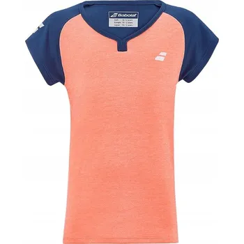 Dívčí tričko TRIČKO BABOLAT PLAY CAP SLEEVE TOP DÍVČÍ FLUO STRIKE/ESTATE BLUE 140