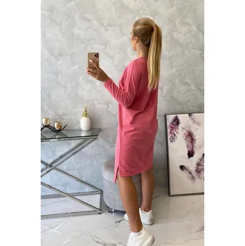 Dámské šaty Dámské pohodlné oversize šaty s rozparkem K-Fashion, UNI i519_21883-U