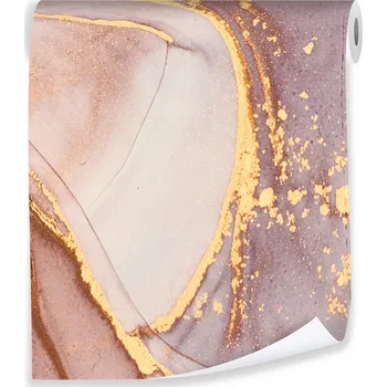 Tapeta Tapeta IMITACE MARMORU ZLATÁ Zlaté Tapety na Zeď Role