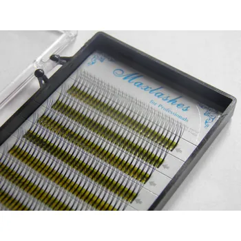 Péče o řasy a obočí Hedvábné 3D řasy, délka 11 mm / 0,15, zakřivení D, 3 řasy v jednom trsu, 12 proužků