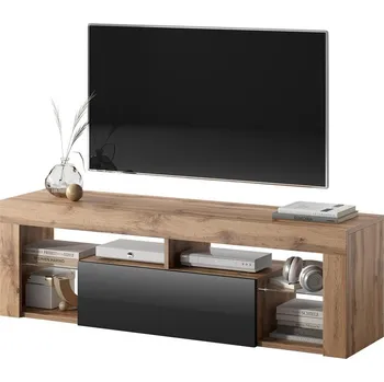 Televizní stolek Selsey Bionca (dub lancelot + černá)