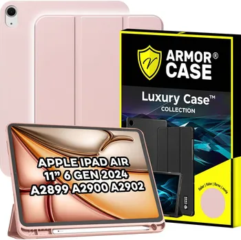 Příslušenství pro tablet RŮŽOVÉ POUZDRO PRO APPLE IPAD AIR 6 11" 2024 A2899 A2900 A2902