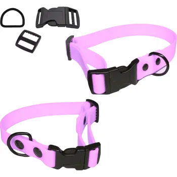 Obojek pro psa OBROŽEK PRO STŘEDNÍHO PSA, ODOLNÝ ŠPÍNĚ, MĚKKÝ, VODĚODOLNÝ, BIOTHANE HEXA M