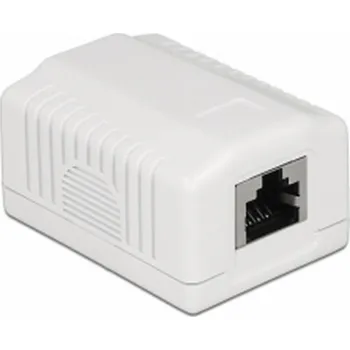 Elektroinstalační krabice DeLOCK RJ-45 propojovací krabice 1 port Cat.6a LSA