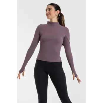 Dívčí svetr Intermezzo,Zateplený rolák 6618, fialová 140-152