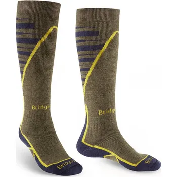 Pánské podkolenky Bridgedale Ski Midweight+ olive/navy Velikost: S