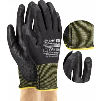 Pracovní rukavice PRACOVNÍ RUKAVICE DÍLENSKÉ POLYURETANOVÉ S LEMEM VELIKOST 8-M