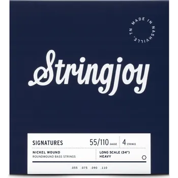 Struna pro kytaru a smyčcový nástroj Niklové struny pro baskytaru Stringjoy SIGNATURES 55-110, 4strunná sada