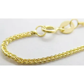 Řetízek Klenoty Budín Zlatý přívěskový řetízek ze žlutého zlata 585/1,58gr 50cm HK6232 (Klenoty Budín Zlatý přívěskový řetízek ze žlutého zlata 585/1,58gr 50cm HK6232)