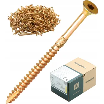 Vrut VRUTY DO DŘEVA TESAŘSKÉ KONSTRUKČNÍ 5 x 80 mm TORX VRUT 250 KUSŮ