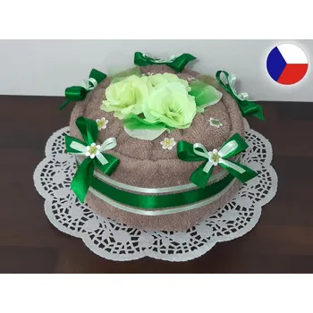 plenkový dort Povlečení Plus Textilní dort z osušky béžová II