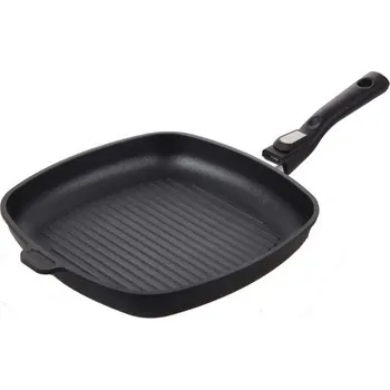 Pánev Grilovací pánev titanová 28x28 vysoká 5,0 cm Harecker Excelent i na Indukci