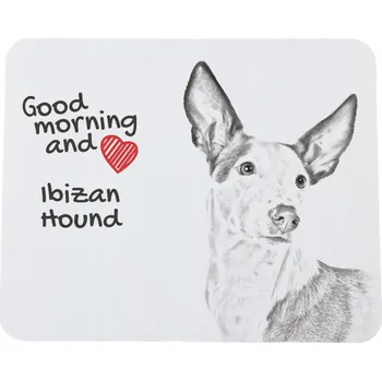 Obraz Podložka pod myš s psem Podenco z Ibizy, s vaší fotografií
