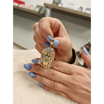 Přívěsek Zlatý přívěsek Ježíš 4.5x2cm Váha: 4,71 g, Ryzost: 14kt (585/1000)