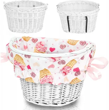 košík na kolo Přední košík na kolo Reverse Bílý