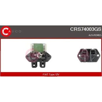 Auto elektroinstalace Předřazený odpor, elektromotor (ventilátor chladiče) CASCO CRS74003GS