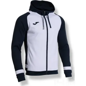 Pánské oblečení Mikina JOMA LIDER, barva bílá - tmavě modrá, velikost 3XL