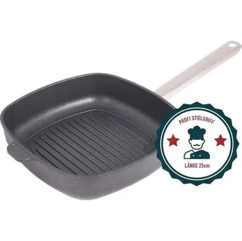 Pánev Grilovací pánev titanová 26x26 vysoká 6,5 cm BAF Gigant new line profi rukojeť