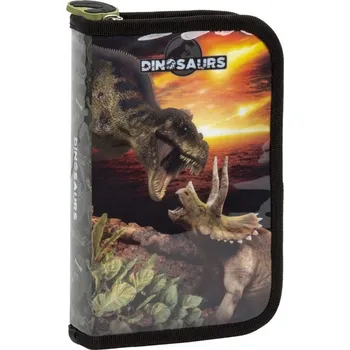 Penál ŠKOLNÍ JEDNOPATROVÝ PENÁL PLNĚ VYBAVENÝ DINOSAURUS