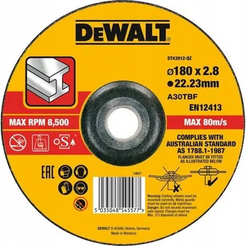 Řezný kotouč ŘEZACÍ KOTOUČ DT43912-QZ 180X3,0X22,23 MM DEWALT