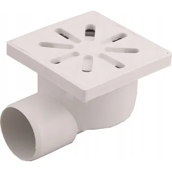 Kanalizační potrubí Podlahová vpusť 10x10 cm BOČNÍ ODPAD Ø50 AQUER