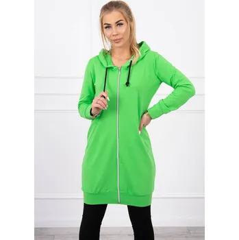 Dámská mikina Dámská dlouhá kapucová mikina K-Fashion - světle zelená, UNI i519_21521-U