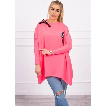 Dámská mikina Dámská neonová oversize mikina s asymetrickými boky K-Fashion, UNI i519_21303-U