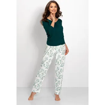 Dámské pyžamo Exotické květinové pyžamo Carla od Momenti Per Me, XL i556_60327_1639_36