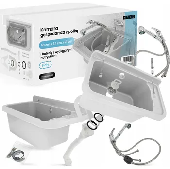 Obraz Jednokomorový dřez TRCR polypropylen bílý